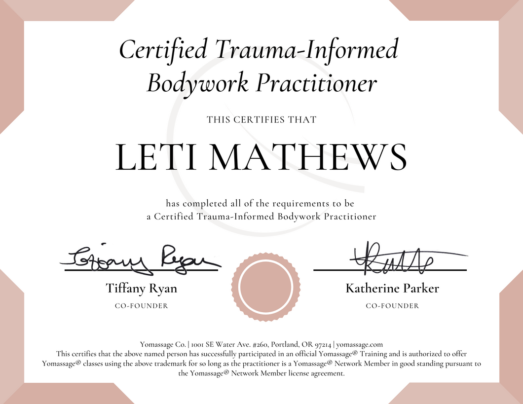 Post-Training Package | Trauma-Informed Bodywork