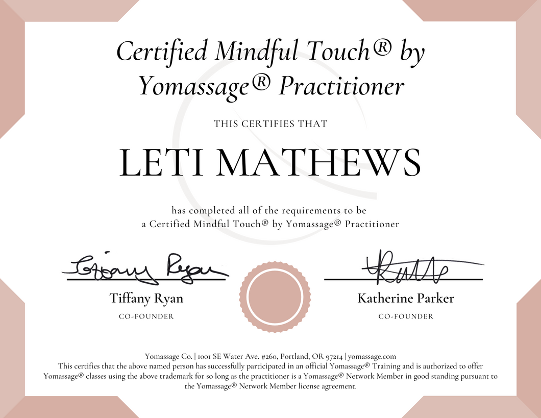 Post-Training Package | Mindful Touch® Practitioner