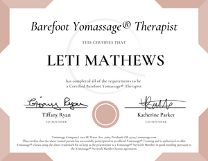 Post-Training Package | Barefoot Yomassage®